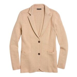 Jcrew knit sweater blazer in oatmeal color sz Small